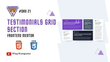 Testimonials grid section | Frontend Mentor | #Day21