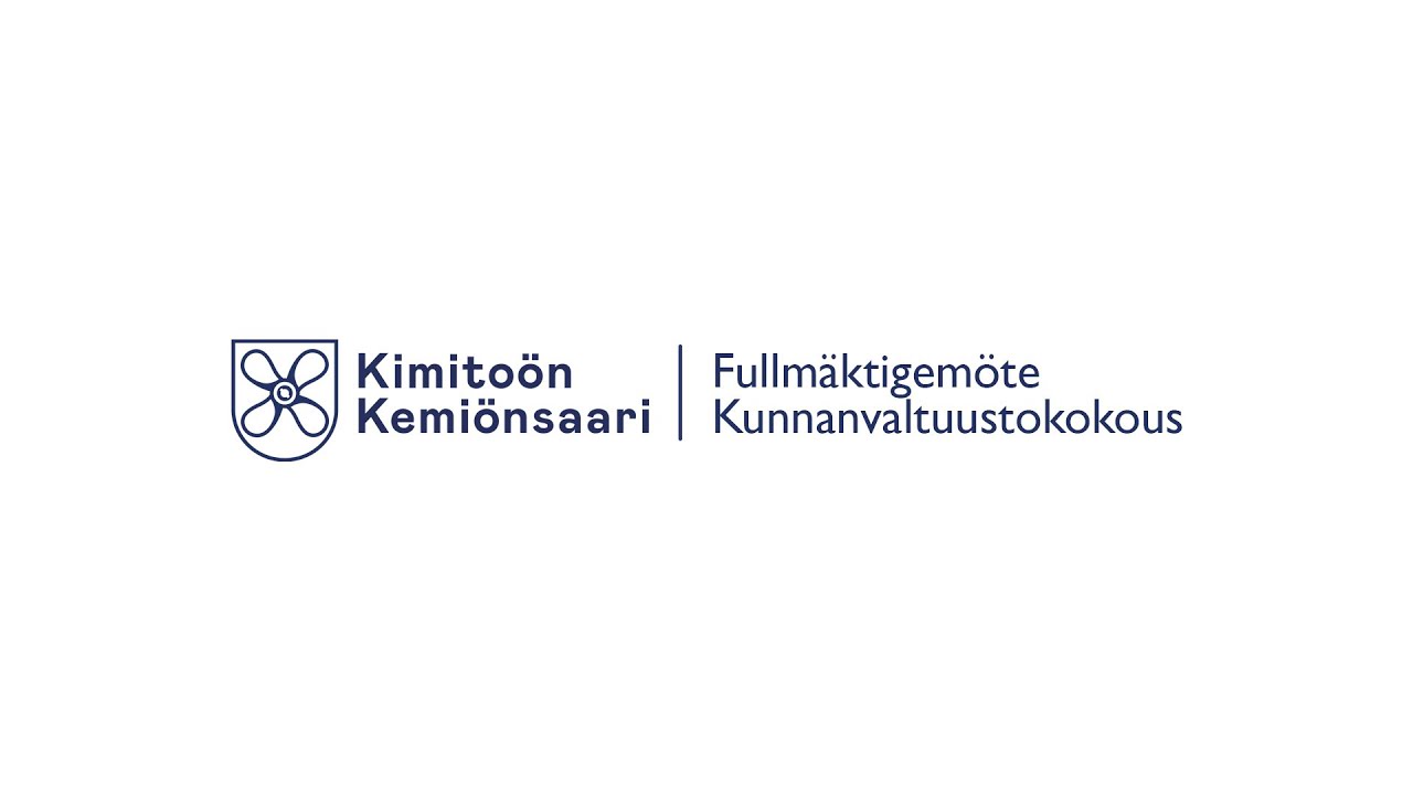 Kimitoöns fullmäktigemöte - Kemiönsaaren valtuustokokous 8.6.2026 17.00