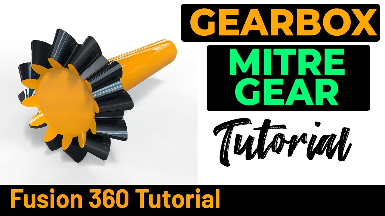 Fusion 360 Tutorial Differential Gearbox Mitre Gear pt.6 YouTube