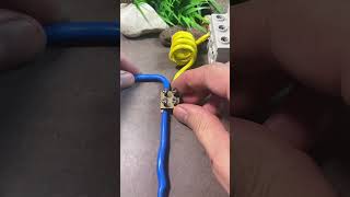 How To T-Type Wire Quick Connection Technique #ElectricalWiring #ElectricianTips #shortsfeed #wire