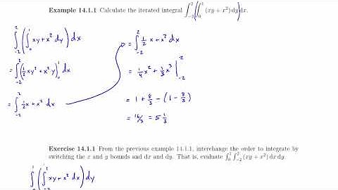 MTH 254 Lesson14 Iterated Integrals