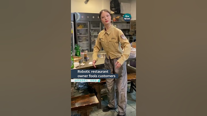 Robotic restaurant owner fools customers #china #itvnews #robot