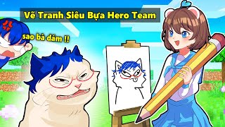 Thử Thách Vẽ Tranh Siêu Hài Cùng Hero Team | Mèo Simmy Vẽ Phong Cận Siêu Bựa |