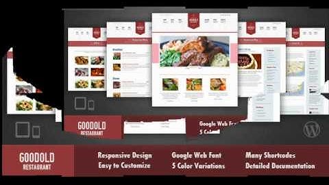Goodold Restaurant - Responsive WordPress Theme