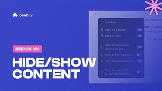 How to Hide/Show Content for Premium Subscribers in beehiiv (Tutorial)