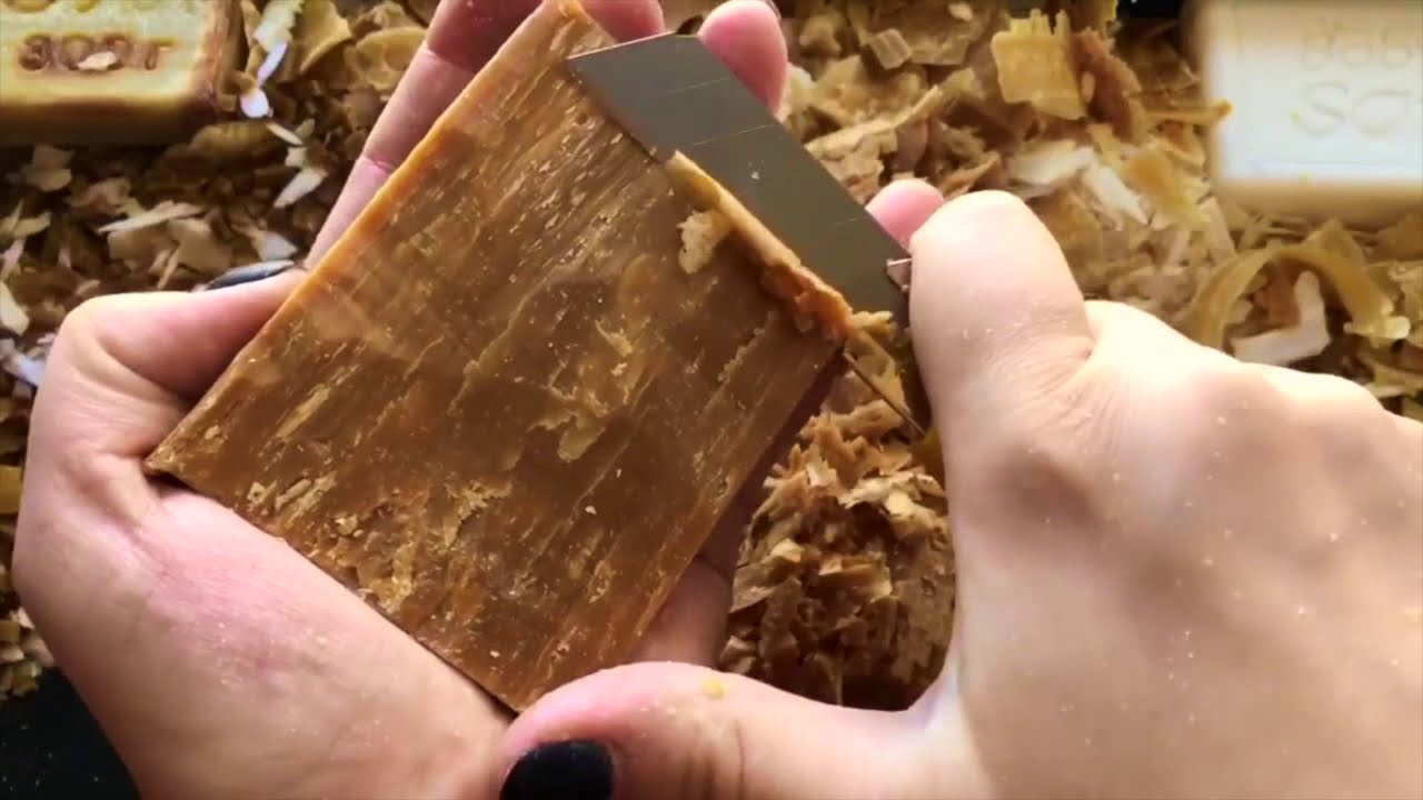 ASMR/Brown Soap Compilation/dry crunchy soap cutting / brown series #2