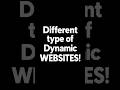 5 Types of Dynamic Websites 🚀 | What do you need? | Tech Malayalam #shorts