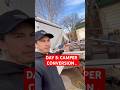 Day 5: Camper Conversion - Water Damage!