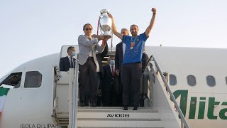 Il ritorno degli Azzurri a Roma dopo la vittoria dell’Europeo | EURO 2020