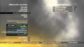 Hosting Free Modern Warfare 2 CFG Lobby PS3 [November 2015!]