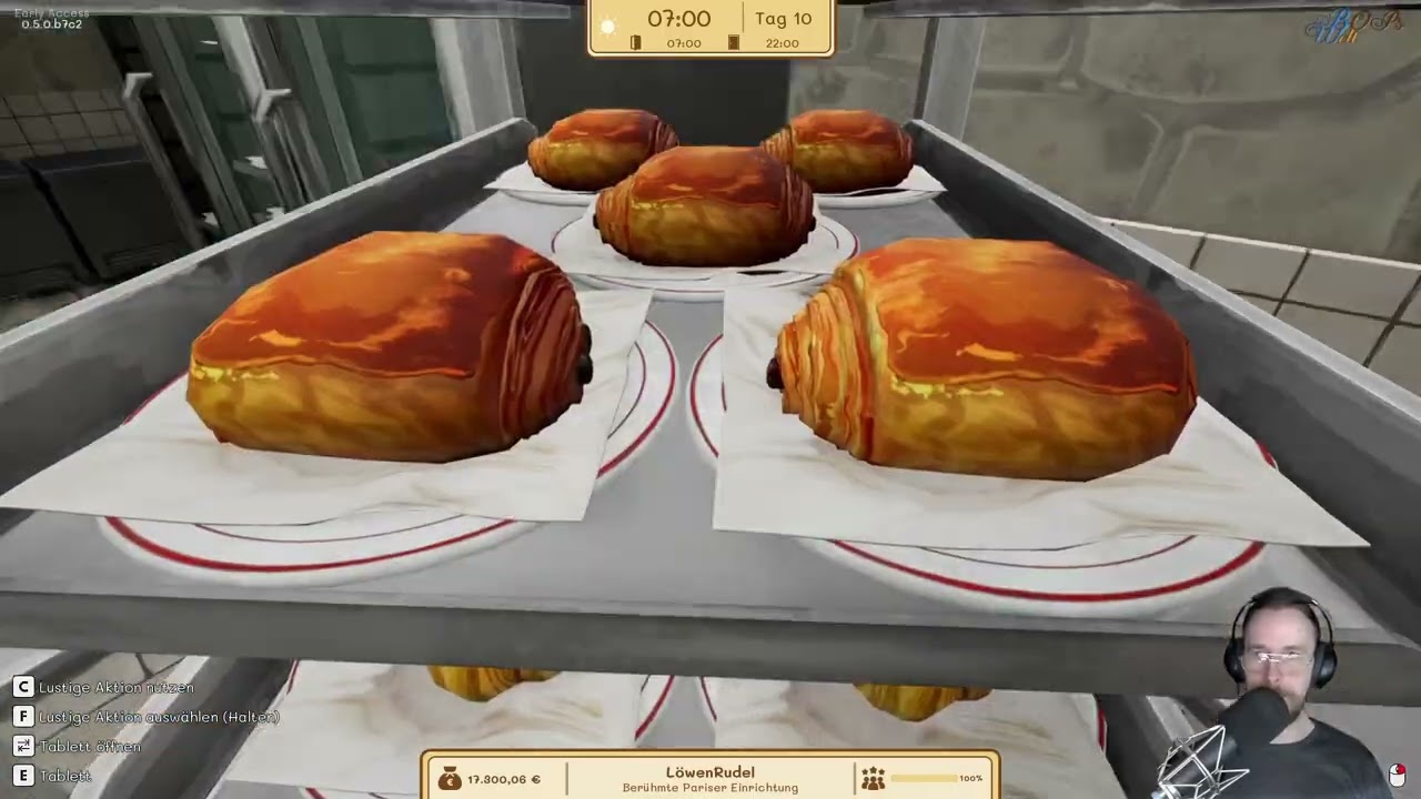 Parisian Brasserie Simulator 🦁 S3 🥖 [3/7]  Gemüsebürger und Schokoladen-Eclair, lecker! [Tag 10]