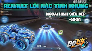 Qqspeed Mobile - Renault Lôi Nặc Tinh Khung - Xe A Free Ngoại Hình Siêu Đẹp Với Kỹ Năng 8Km