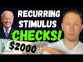 MONTHLY STIMULUS CHECKS!! Fourth Stimulus Check Update & IRS Tax Refunds + Unemployment Update