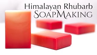 Rhubarb Ombre Soap Making