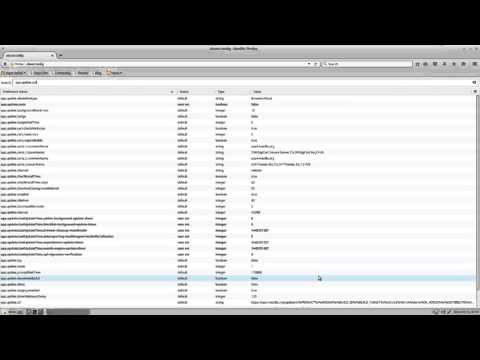 Disable auto updates on firefox
