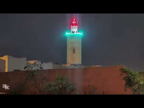 صفحة محلية ت نب ه لخطأ ظهور صليب في إنارة مئذنة مسجد بالهرهورة 