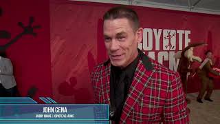 John Cena Carpet Interview at Coyote Vs. Acme Premiere