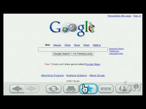 Wii Browser Nintendo Wii Video - General Browsing