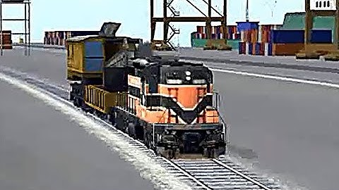 Train Sim - Port of Call Using EMD SD7 - Simulasi Kereta Api