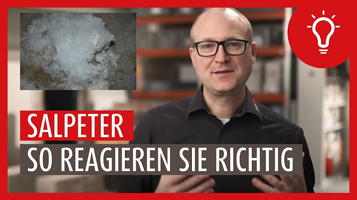 Salpeter erkennen und entfernen | So reagieren Sie richtig bei Ausblühungen von Salzen. ✔️