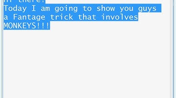 Fantage Monkey Trick