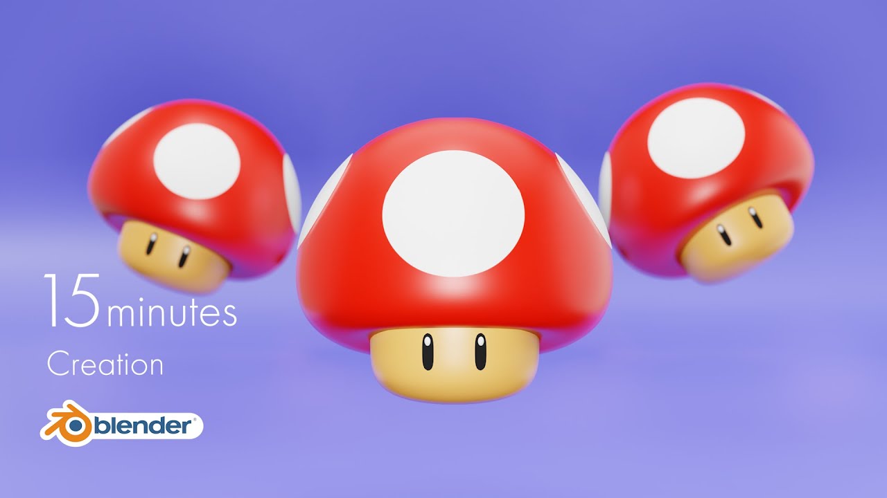 blender2.9 tutorial] Modeling in 15 minutes! How to make Mushroom