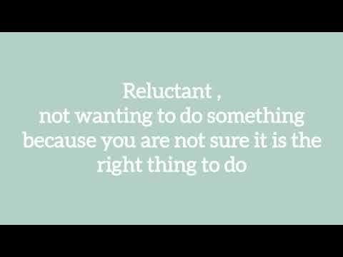 reluctant meaning 