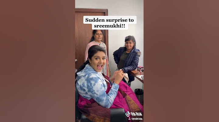 Sudden surprise to srimukhi