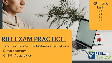 RBT Task List Study Guide Assessment and Skill Acquisition + Questions | RBT Exam Review |
