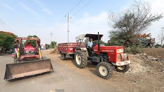 Swaraj 855 FE इसकी बात ही अलग है | Arjun 605 Loader Full Loaded With Trolley Cow Dung | tractor