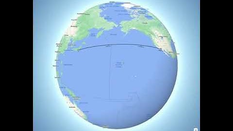 Flight Paths on a Globe