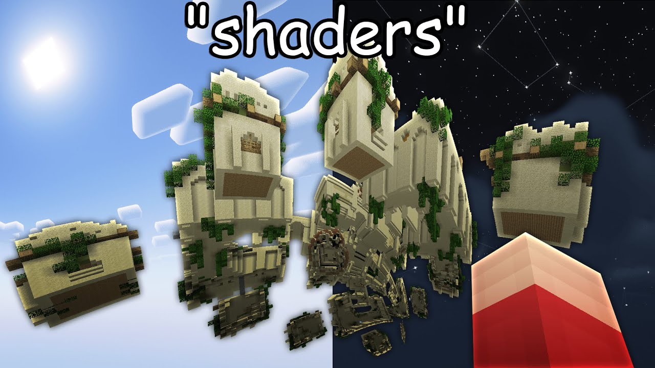 Skywars mas a cada win eu troco de shaders