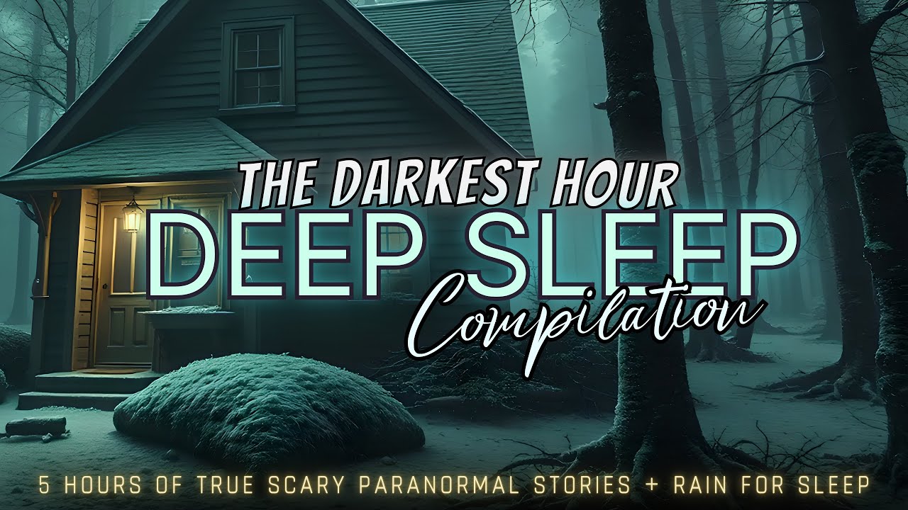 5 Hours of TRUE Scary Ghost Stories + rain for sleep 😴 NO ADS, just stories, black screen