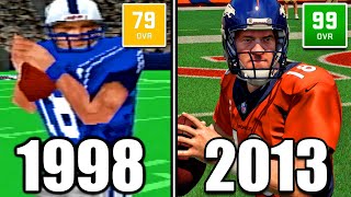 Throwing a Touchdown With Peyton Manning in EVERY Madden!