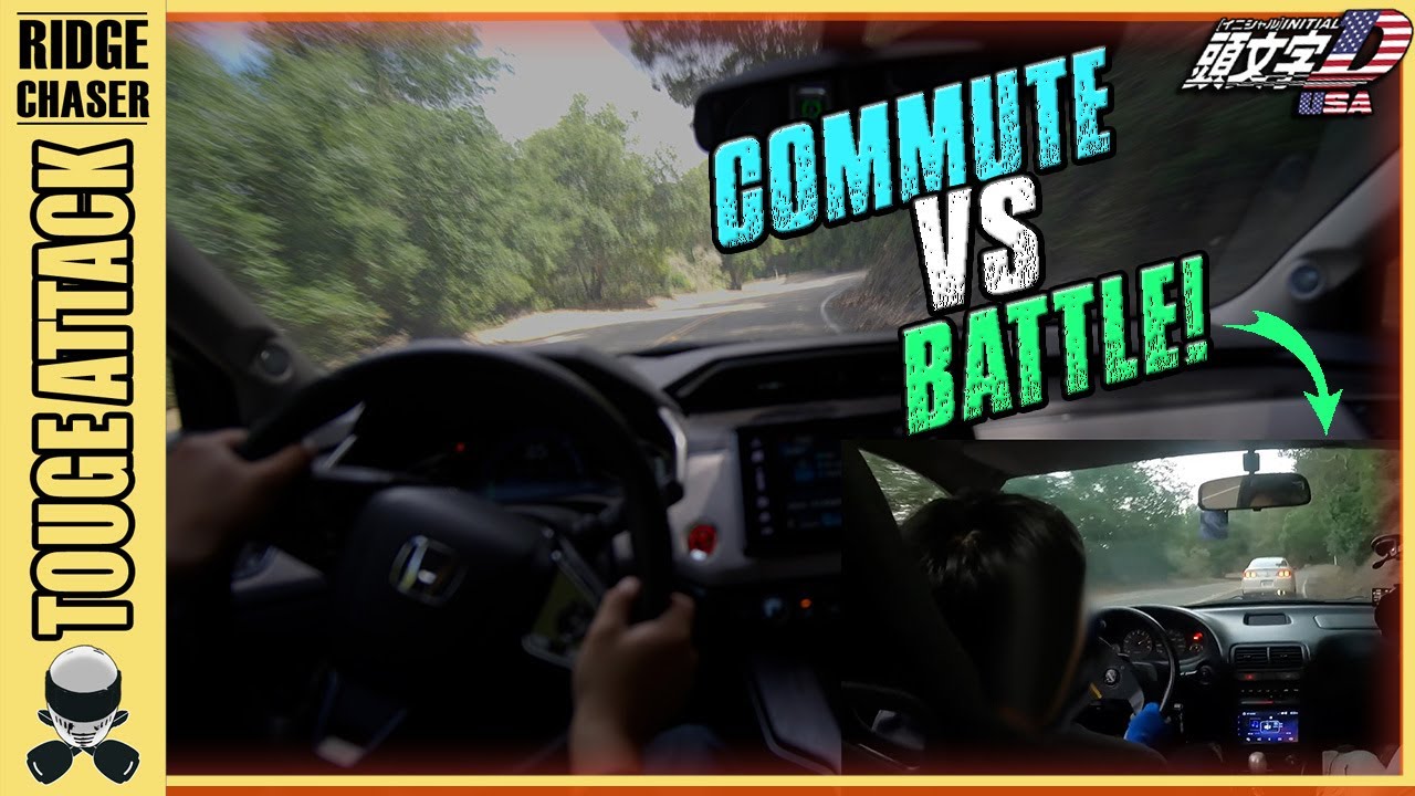 Fake or Real TOUGE BATTLES? 峠 Speed comparison between influencer and commuter (Raw Canyon Run POV)