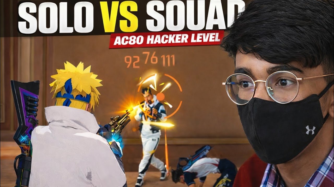 😲 Solo Player vs Full Squad | AC80 OP Gameplay GAMER PRO 😎 - YouTube