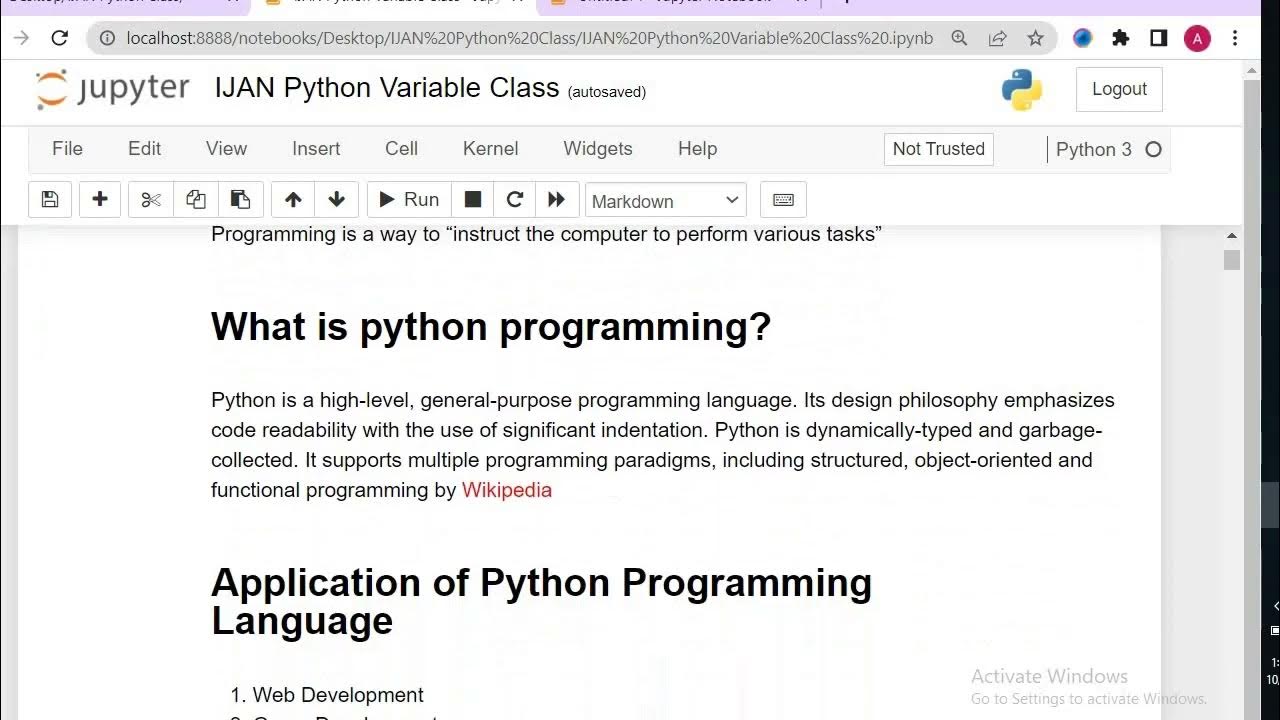 Introduction to python and python variable naming - YouTube