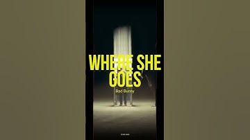 Thumbnail of WHERE SHE GOES - Bad Bunny