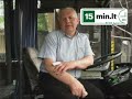 15min.lt - Išdaužtas "Lietuvos ryto" autobuso priekinis langas.