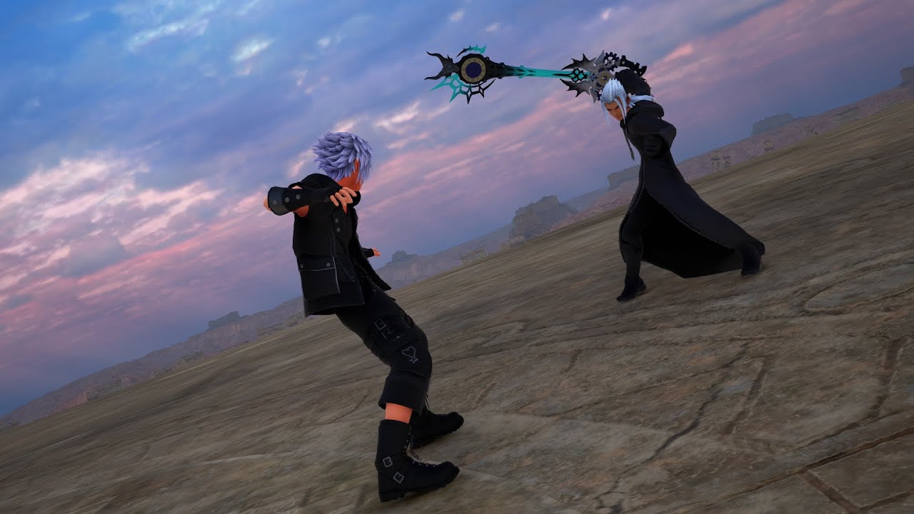 KH3 MODS KH3 Riku vs Young Xehanort. 1st Battle (No Damage), (Project