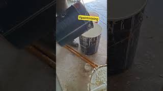 easy mixing of paint manually #construction #civilengineering