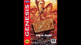 Operation Europe: Path to Victory KOEI 1 Серия Sega Genesis Прямая трансляция Енот Енотович