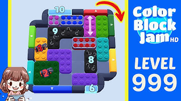 Color Block Jam Level 999 Solution Walkthrough