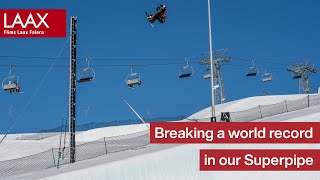 World record halfpipe air | Valentino Guseli