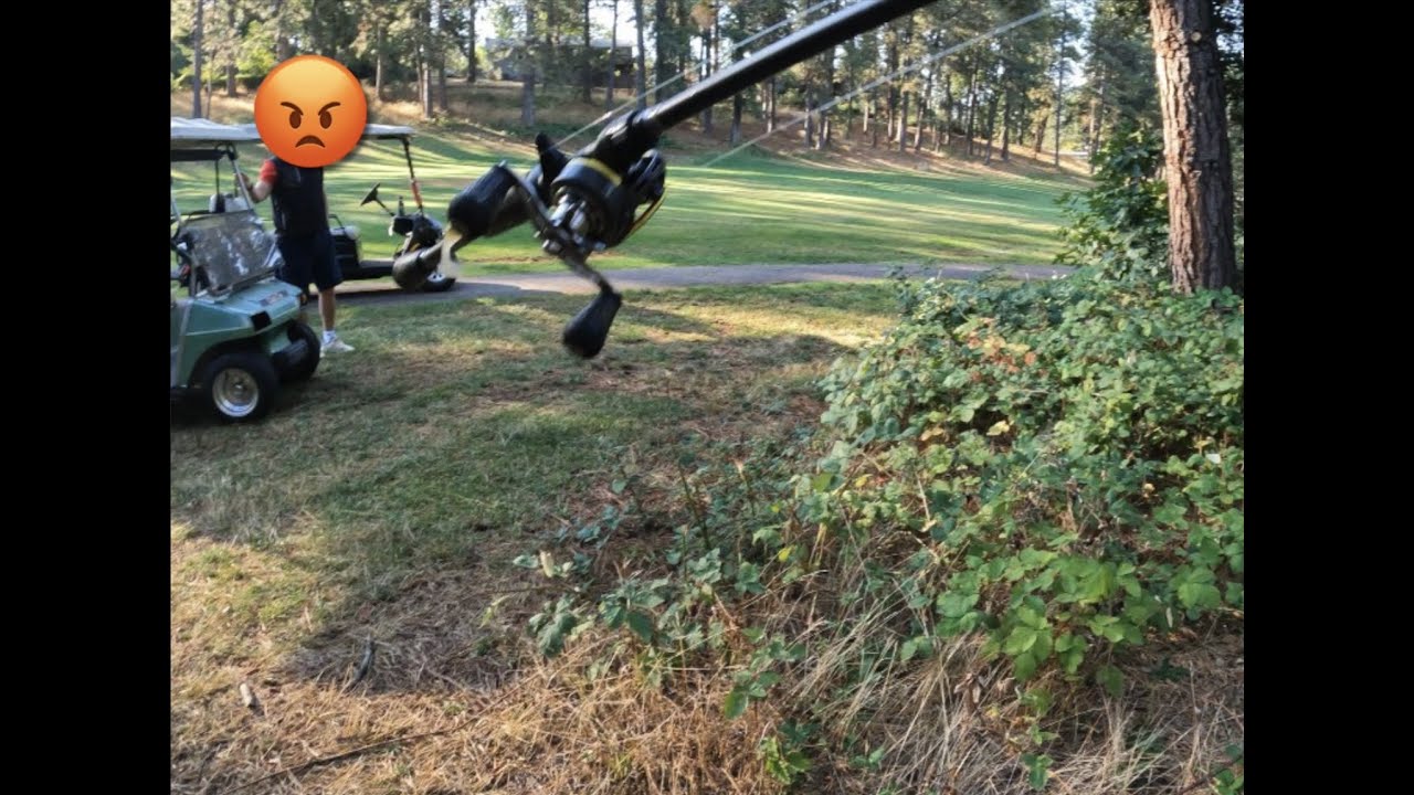 I got kicked off golf course ponds! pre tournament bass fishing (things went wrong)