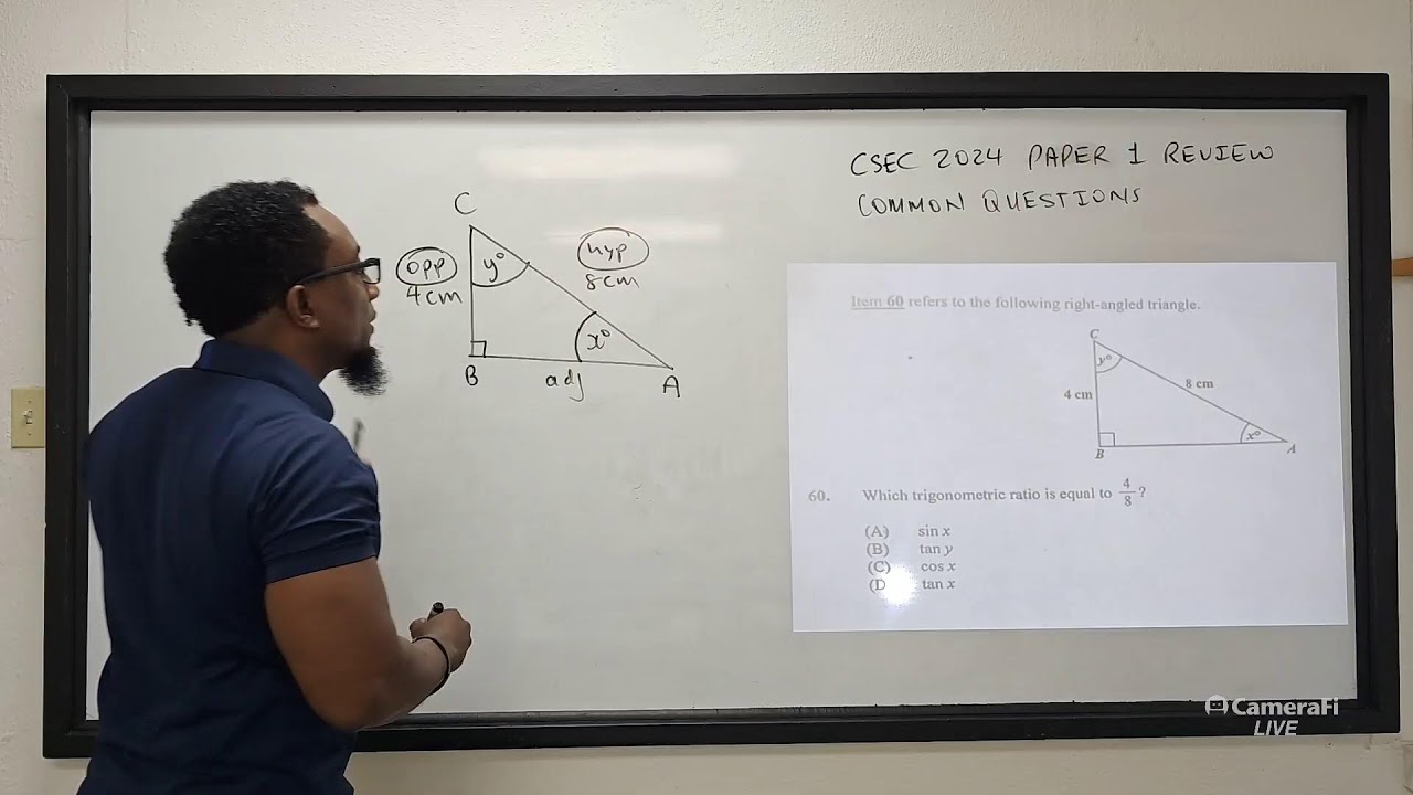 CSEC MATH 2024 REVIEW PAPER 1 (60 COMMON QUESTIONS)