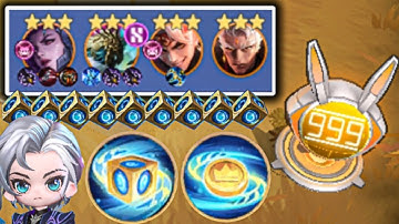 999 FAITH POINTS 4 LEGENDARY HEROES 3 STAR USING AAMON | MAGIC CHESS GO GO META