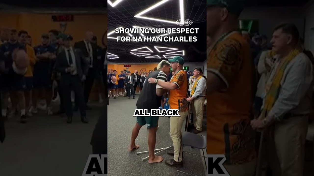 HUGE respect from the All Blacks 👏👏 #9WWOS #Rugby
