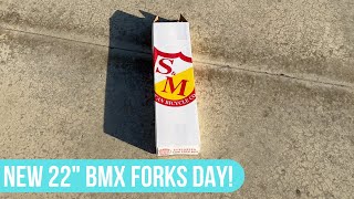 New 22” S&M BMX Forks (26mm Offset) | Unboxing + Installation