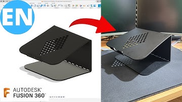 Autodesk Fusion | Modelling a 3D Laptop Stand | Real Metal Object